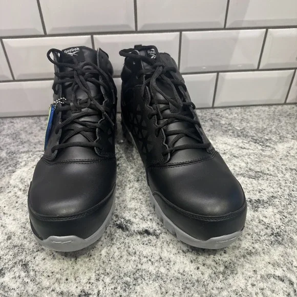 Reebok Sublite Cushion Mid Cut RB4144Shoes Men's‎ Work-boots 11.5 Wide Black